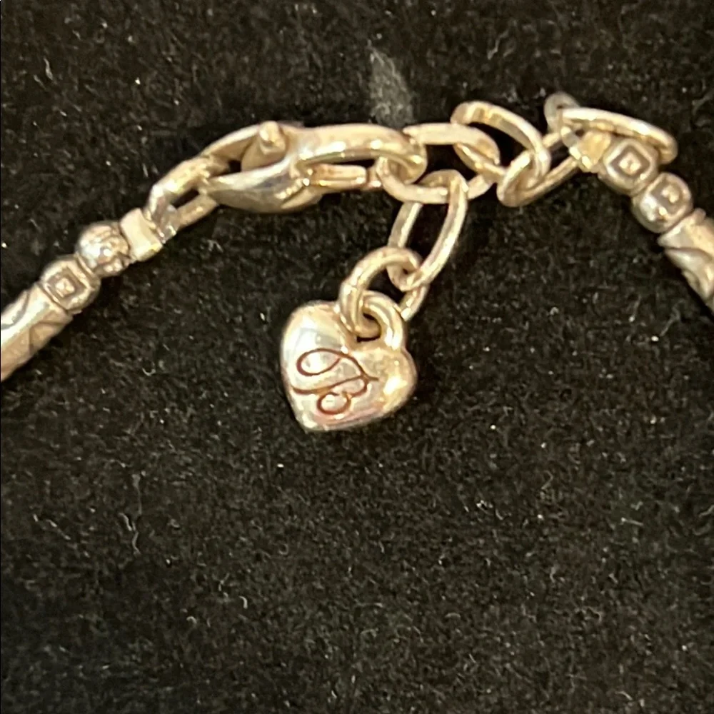 Brighton Multicolor Beaded Bracelet with Silver Charm & Multicolor Crystals 8” . - Picture 3 of 7